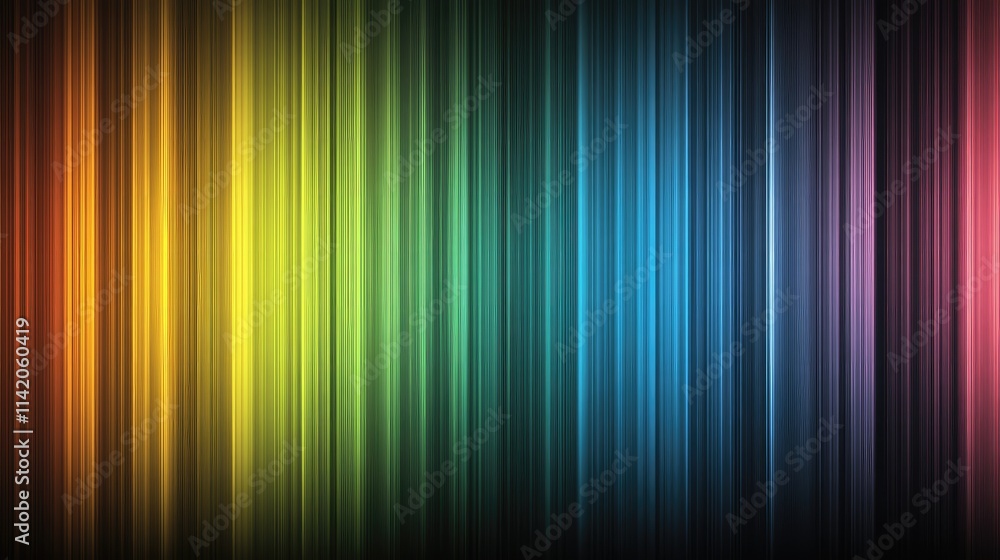 Poster colorful stripe pattern in gradient shades for background design