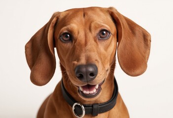 portrait of a dachshund