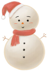 빨간 목도리 눈사람