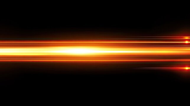 Abstract streaks of light in vibrant orange and subtle black background