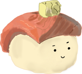 귀여운 연어 초밥