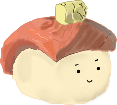 귀여운 연어 초밥