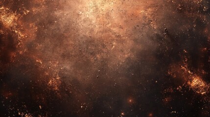 Cosmic Dust and Fiery Particles in a Vast Dark Universe Scene