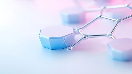 Bright laboratory research close-up on groundbreaking innovations in chemical structures