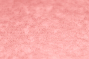 Closeup of peach towel textured background