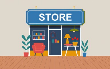 A Stylish Modern Store Front Design
