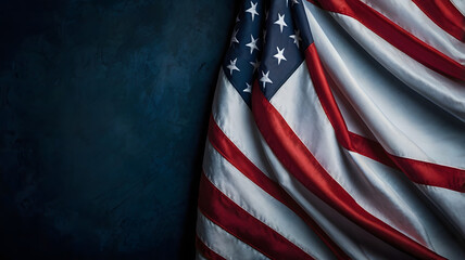 American flag on the wind. us, america, united, state, freedom, closeup, independence, wind, striped, democracy,
