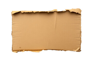 Fototapeta premium Brown ripped paper with rough, torn edges and a weathered appearance. Ideal for vintage-inspired design and craft applications.