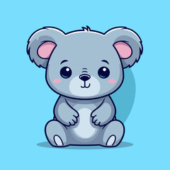 Koala cute simple illustration
