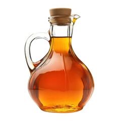Maple Syrup in a Glass Jar for Culinary Use on Transparent Background
