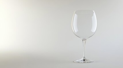 Fototapeta premium Elegant Minimalist Wine Glass on Neutral Background