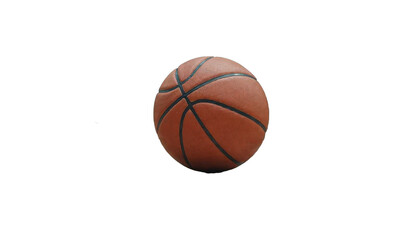 Basketball full details isolated on white background, Basketball sports equipment on white With png file.
