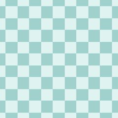 Checkered seamless pattern. Pastel green check duotone pattern.