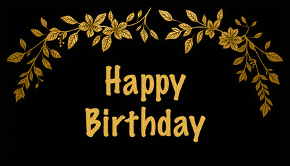 Botanical pattern for birthday cards, covers, wallpaper, decorative paper . Oil painting