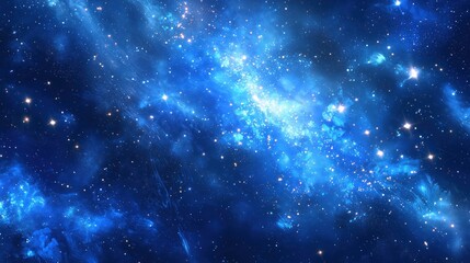 Naklejka premium Ethereal Night Sky with Illuminated Dreamlike Constellations