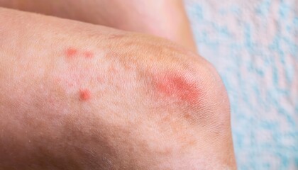 Close-Up of Red, Inflamed, Itchy Allergic Rash on Human Skin with Irritation, Dryness, and Visible Red Bumps Indicating Allergic Reaction or Skin Condition Like Eczema, Dermatitis, or Hives
