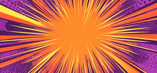 Obraz premium Comic Book Speed Lines Background