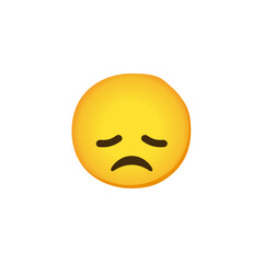 Sad Face Emoji  
