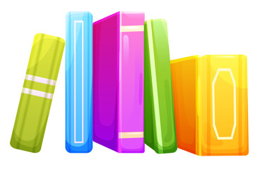 Close books isolated on transparent background