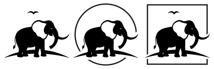 Elephant silhouette.eps