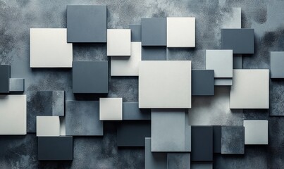Modern Background with Geometric Squares, Generative AI