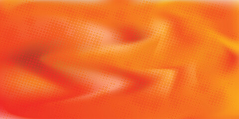 Dots halftone orange color pattern gradient texture with technology digital background. Dots pop art comics with summer background.