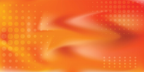Dots halftone orange color pattern gradient texture with technology digital background. Dots pop art comics with summer background.