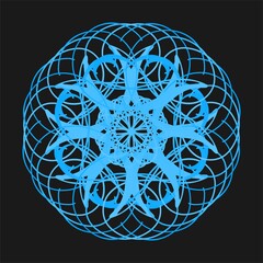 Abstract mandala design that looks elegant and has artistic value