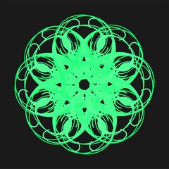 Abstract mandala design that looks elegant and has artistic value