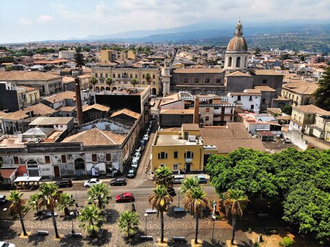 Riposto town in Sicily island, Italy