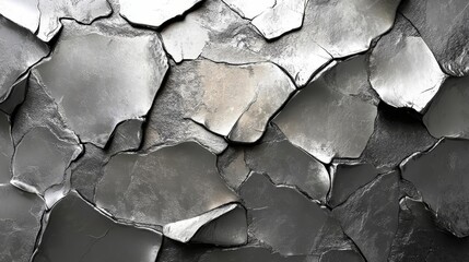 Obraz premium Textured Silver Surface Concept Digital Background, Generative AI