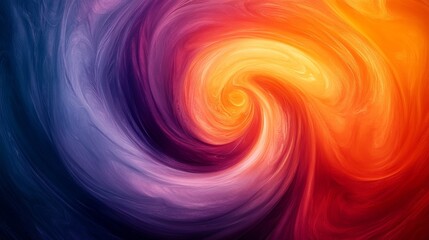 Abstract colorful spiral with bright vivid swirls