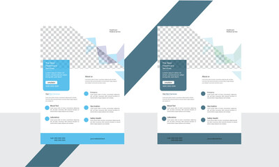 Medical Flyer design template vector element,Flyer Design