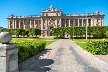 Fototapeta premium Parliament House. Stockholm, Sweden.