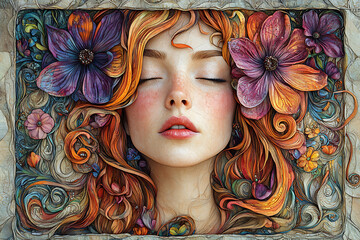 A stunning illustration of the zodiac sign Gemini, featuring intricate details and vibrant colors. The design showcases the duality of the twins, emphasizing their mysticism and astrological symbolism