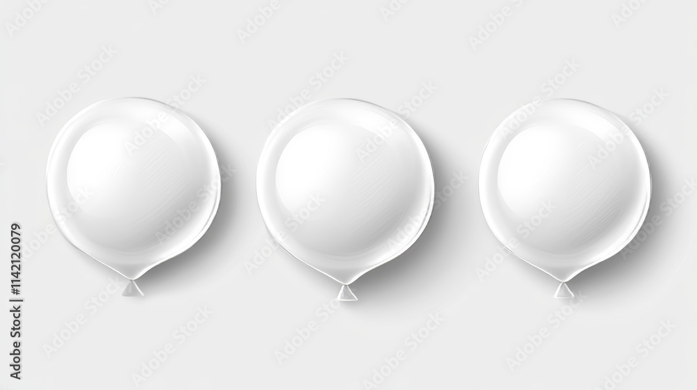 Poster speech bubble for chat conversation or message comment. realistic 3d vector illustration set of whit