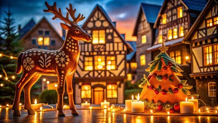 Strasbourg Christmas Market Silhouette Photography: Candlelight Magic in Alsace