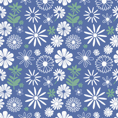 seamless pattern with flowers