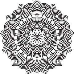 Beautiful flower art and mandala vector design