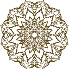 Beautiful flower art and mandala vector design
