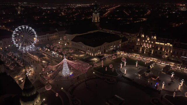 Oradea City Christmas Fair, Bihor, Romania, DJI, Dji Air 3, D-logm