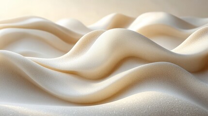 Obraz premium Soft Fabric Waves in Neutral Tones