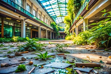Deserted Mall Overgrown: Close-Up Photos of Nature Reclaiming Abandoned Shopping Center