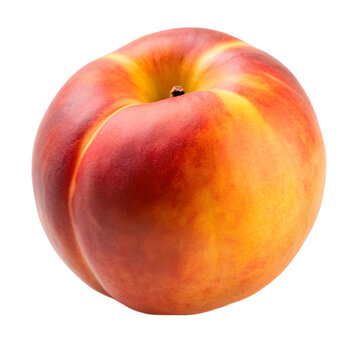 peache isolated on transparent background