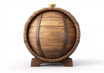 old wooden barrel