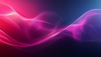 Abstract Pink and Purple Wave Design