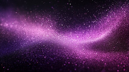 Obraz premium Dark purple grainy grainy gradient texture background, abstract glowing pink magenta black poster banner design, copy space, Generative AI