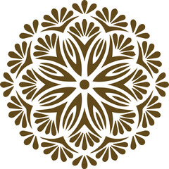 Beautiful flower art and mandala vector design