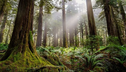 Breathe in the serenity of the illuminated woods.  