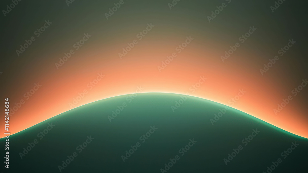 Aufkleber subtle arcs of glowing light forming smooth abstract background design
